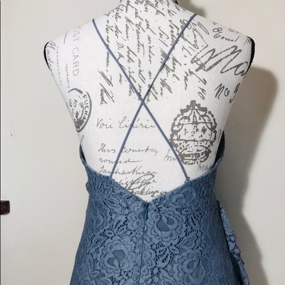 🏷Gray Lace Maxi Dress - Picture 3 of 6
